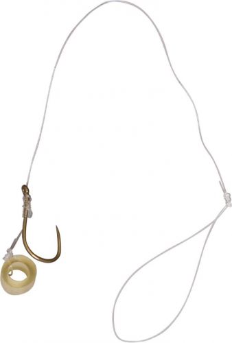 #14 Feeder Method hook-to-nylon with pellet band bronze 6lbs 0,18mm 10cm 8 pieces